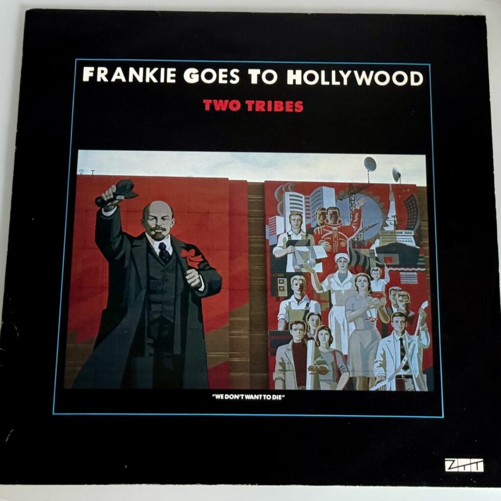 Cover of Frankie Goes to Hollywood's twelve-inch version of Two Tribes