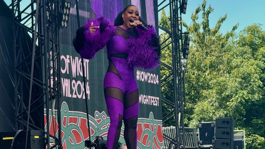 Beverley Knight performing at Isle of Wight Festival 2024
