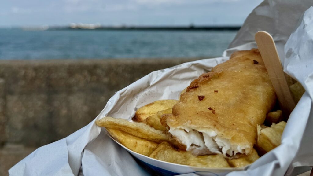 Fish & Chips with a sea view